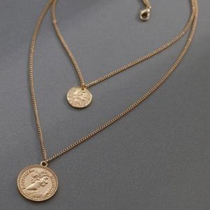 Elegant Gold Coin Pendant Necklace